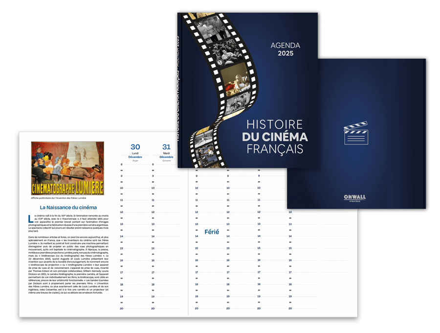 Agenda, thème "Histoire du cinéma français"