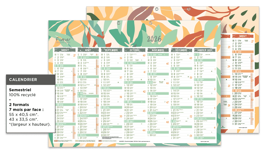Calendriers forever édition 2026