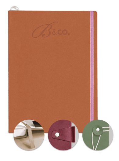Note book à dos emboité ou carré