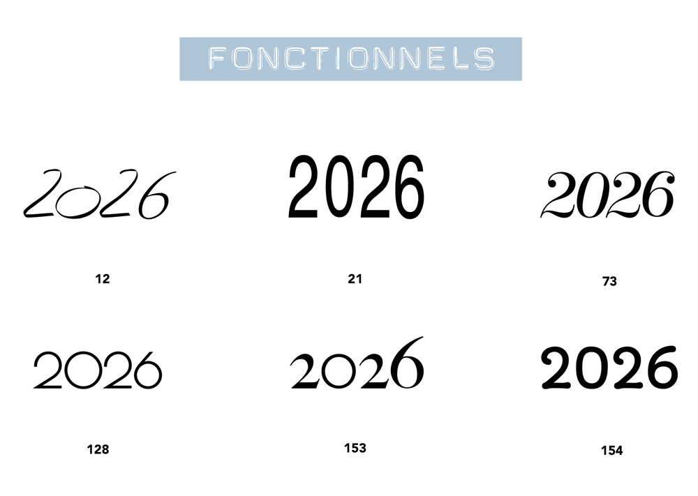 Millésimes décoratifs 2026, les fonctionnels